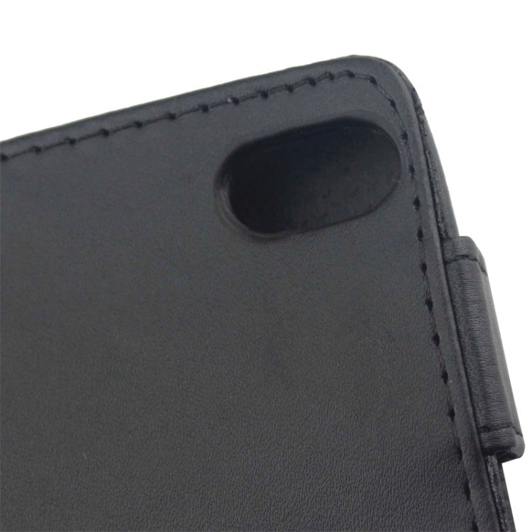 Vertical Flip Magnetic Button Leather Case for HTC Desire Eye / M910(Black)