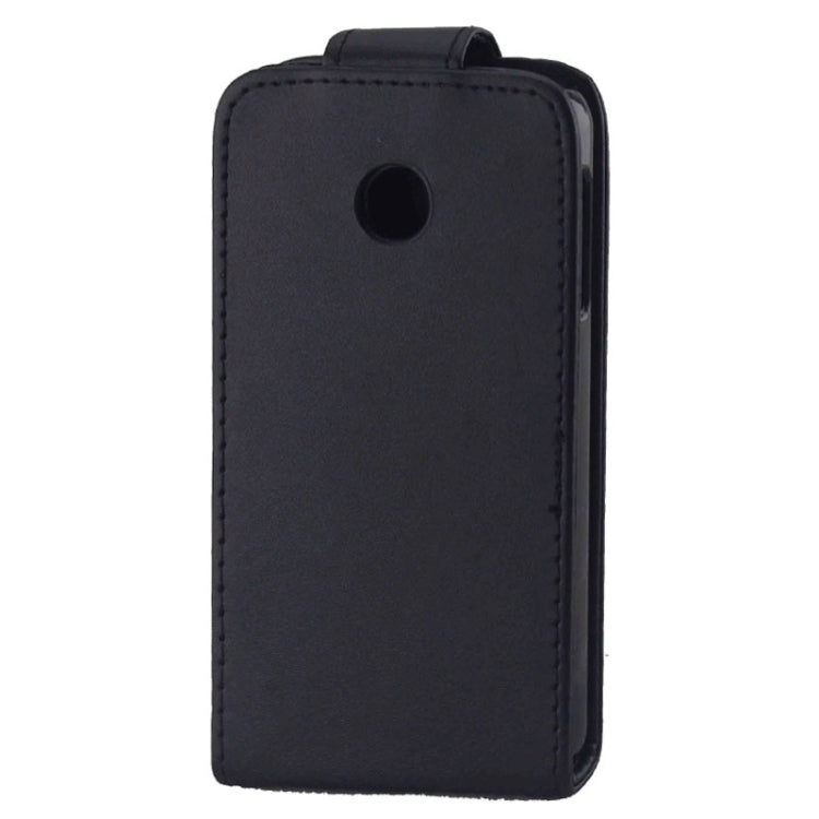 Vertical Flip Magnetic Button Leather Case for Huawei Y330