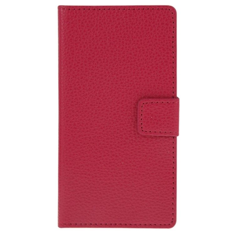 Litchi Texture Leather Case with Holder & Card Slots & Wallet for Nokia Lumia 830(Magenta)