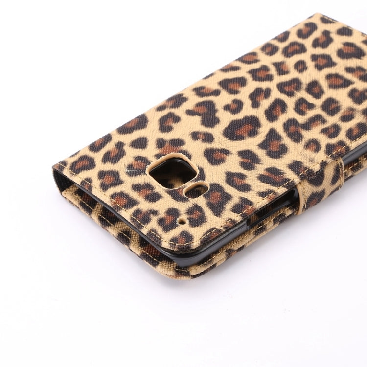 Leopard Texture Leather Case with Holder & Card Slots & Wallet for HTC M9(Yellow)