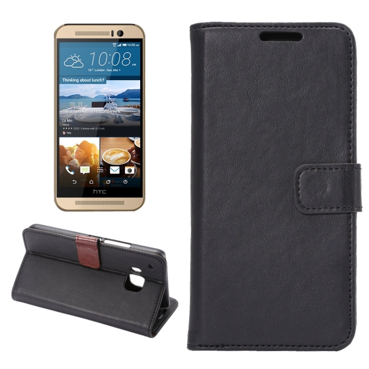 Crazy Horse Texture Leather Case with Holder & Card Slots & Wallet for HTC M9