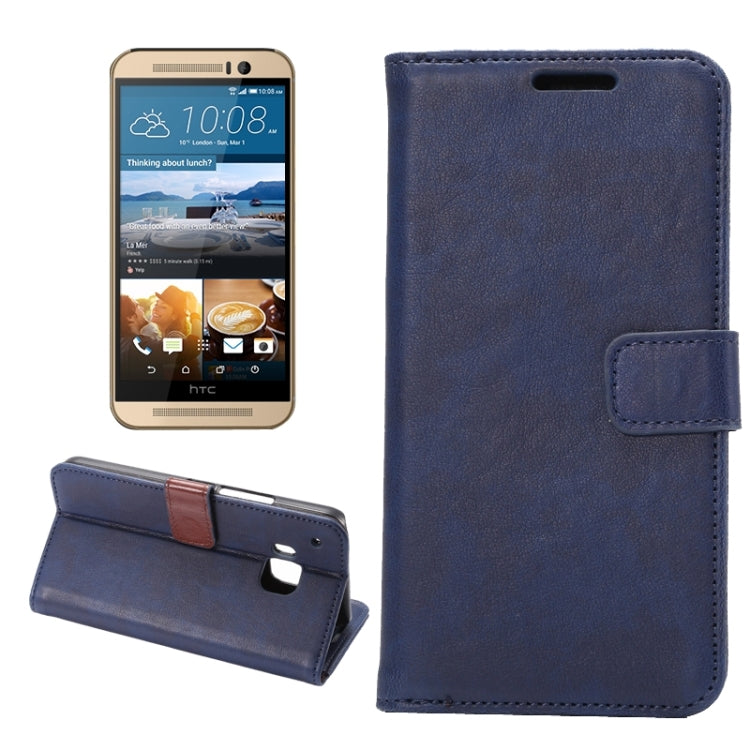 Crazy Horse Texture Leather Case with Holder & Card Slots & Wallet for HTC M9