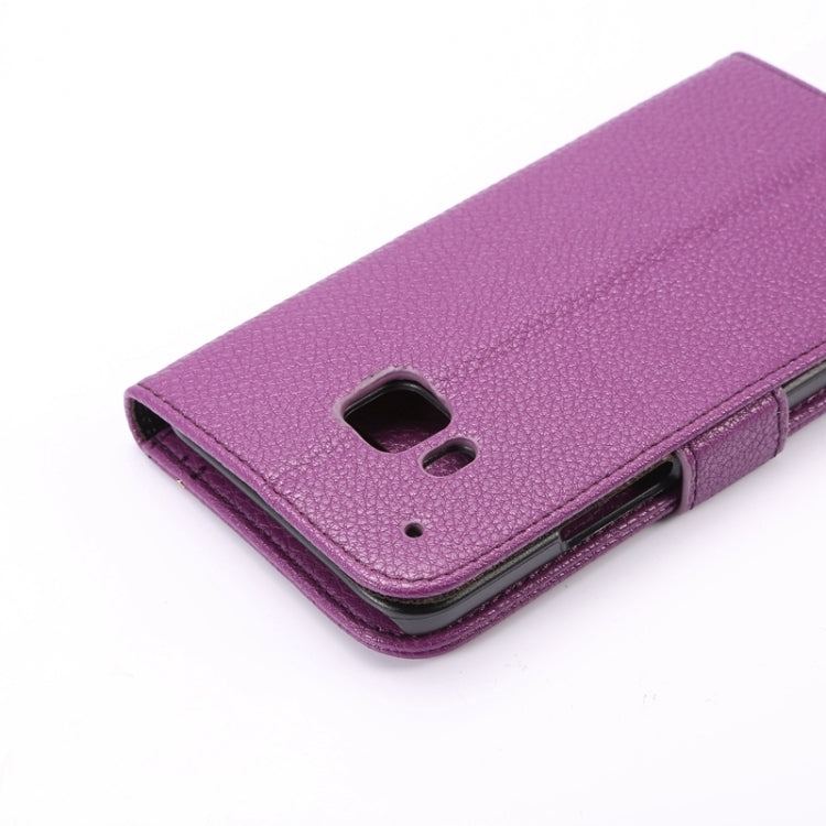 Litchi Texture Leather Case with Holder & Card Slots & Wallet for HTC M9