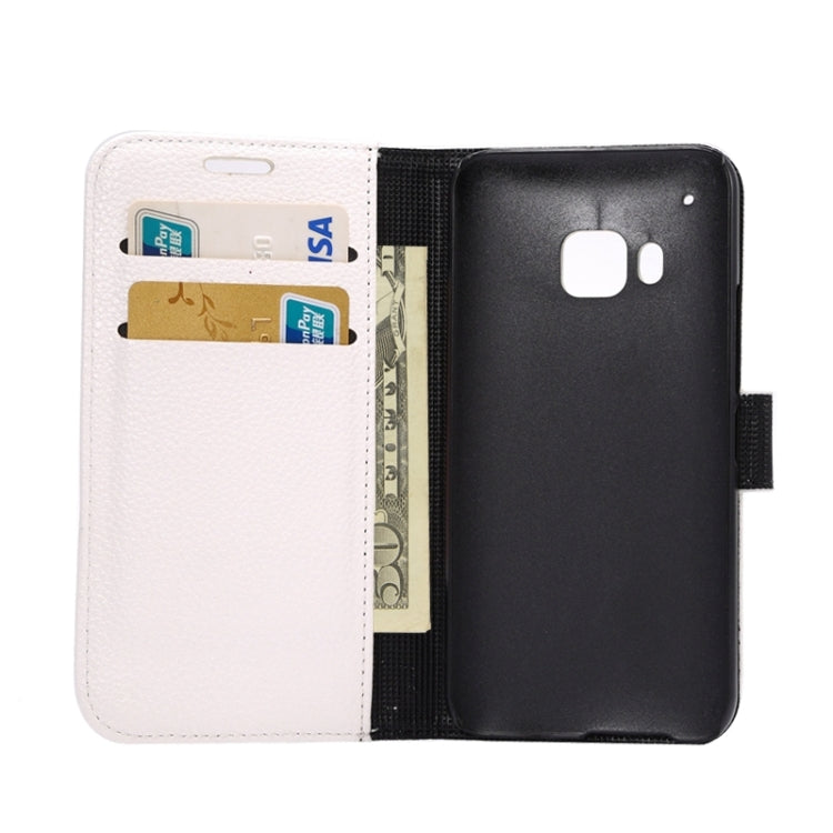 Litchi Texture Leather Case with Holder & Card Slots & Wallet for HTC M9
