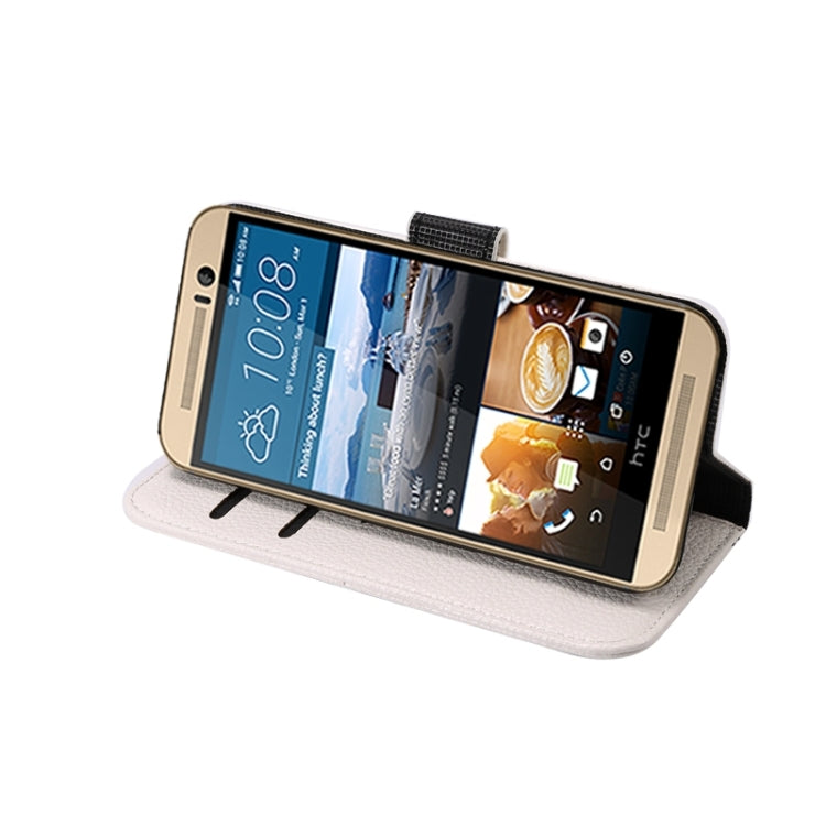 Litchi Texture Leather Case with Holder & Card Slots & Wallet for HTC M9
