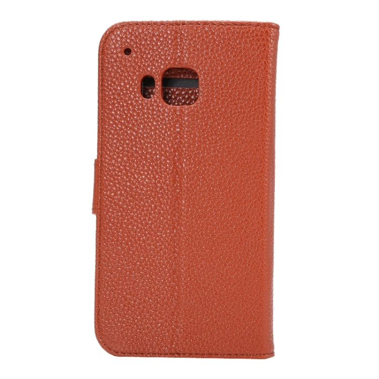 Litchi Texture Leather Case with Holder & Card Slots & Wallet for HTC M9
