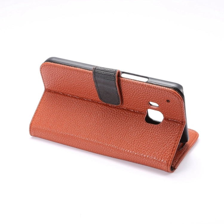 Litchi Texture Leather Case with Holder & Card Slots & Wallet for HTC M9