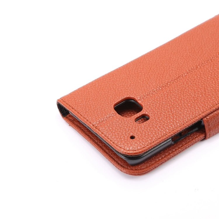 Litchi Texture Leather Case with Holder & Card Slots & Wallet for HTC M9