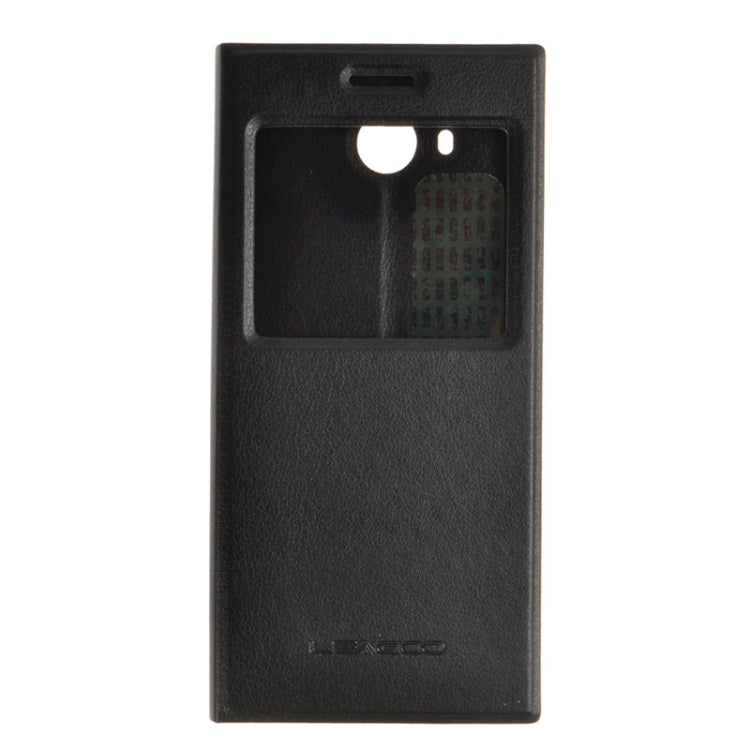 Litchi Texture Leather Case with Caller ID Display for Leagoo Lead 5