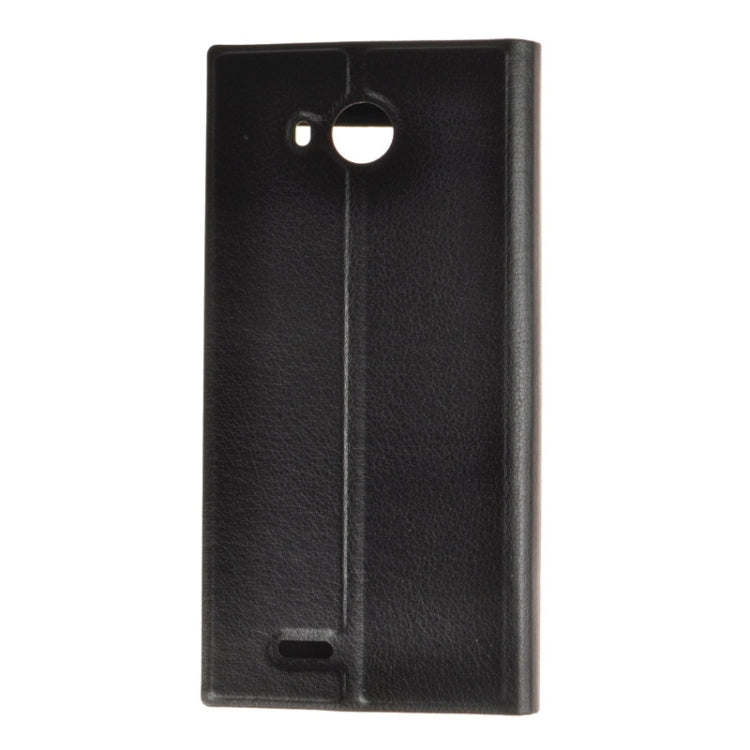 Litchi Texture Leather Case with Caller ID Display for Leagoo Lead 5