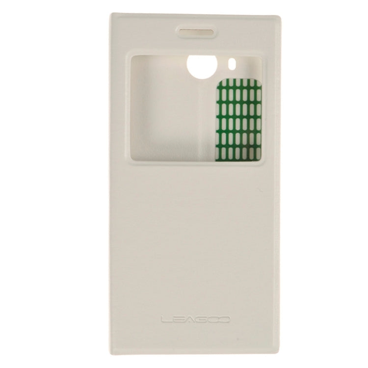 Litchi Texture Leather Case with Caller ID Display for Leagoo Lead 5