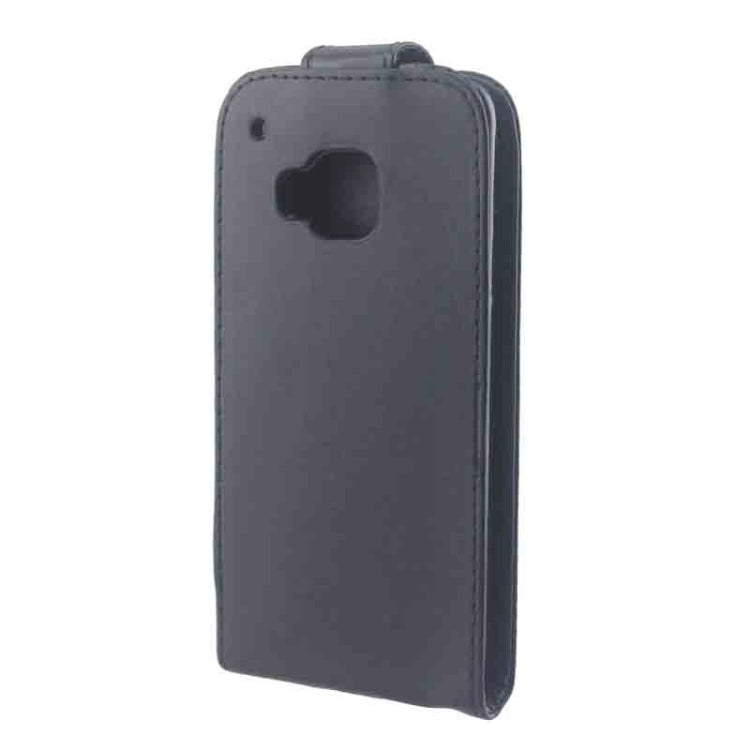 Vertical Flip Magnetic Button Leather Case for HTC One M9