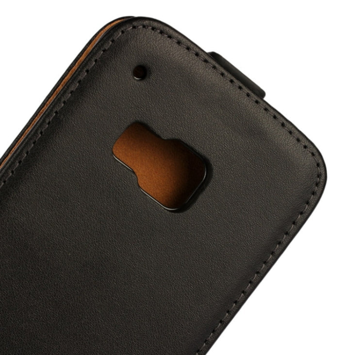 Vertical Flip Genuine Split Leather Case for HTC One M9
