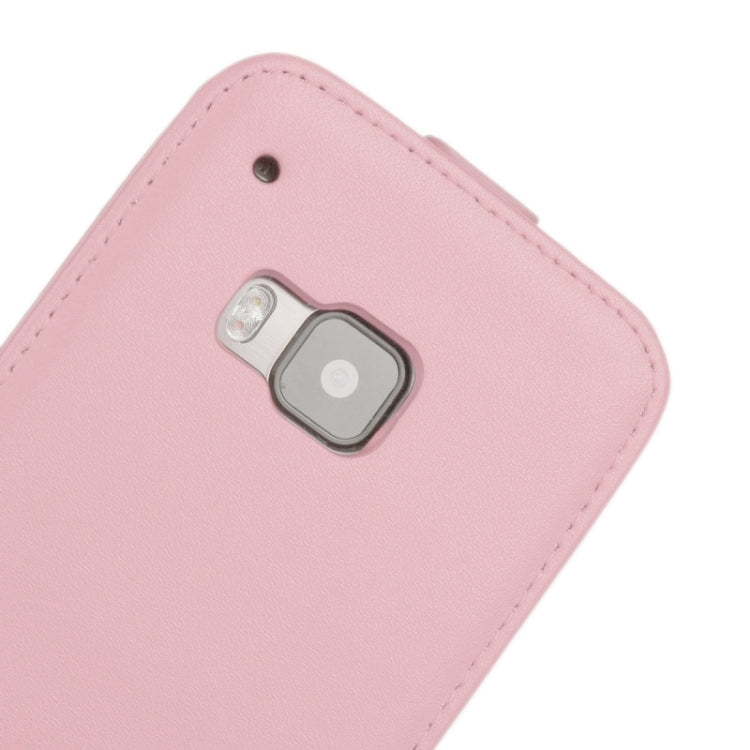 Vertical Flip Genuine Split Leather Case for HTC One M9