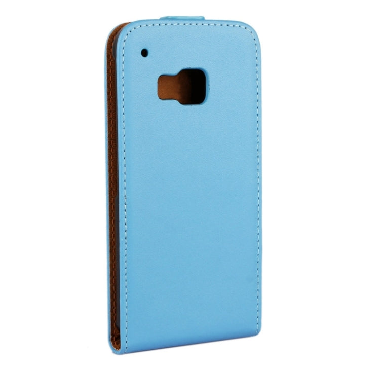 Vertical Flip Genuine Split Leather Case for HTC One M9