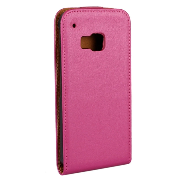 Vertical Flip Genuine Split Leather Case for HTC One M9
