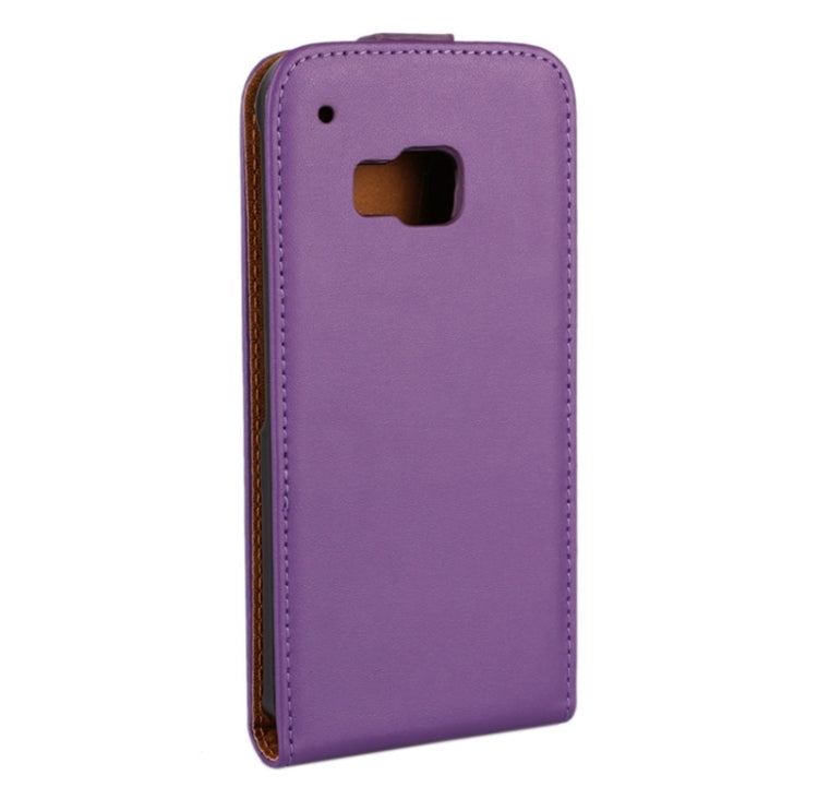 Vertical Flip Genuine Split Leather Case for HTC One M9