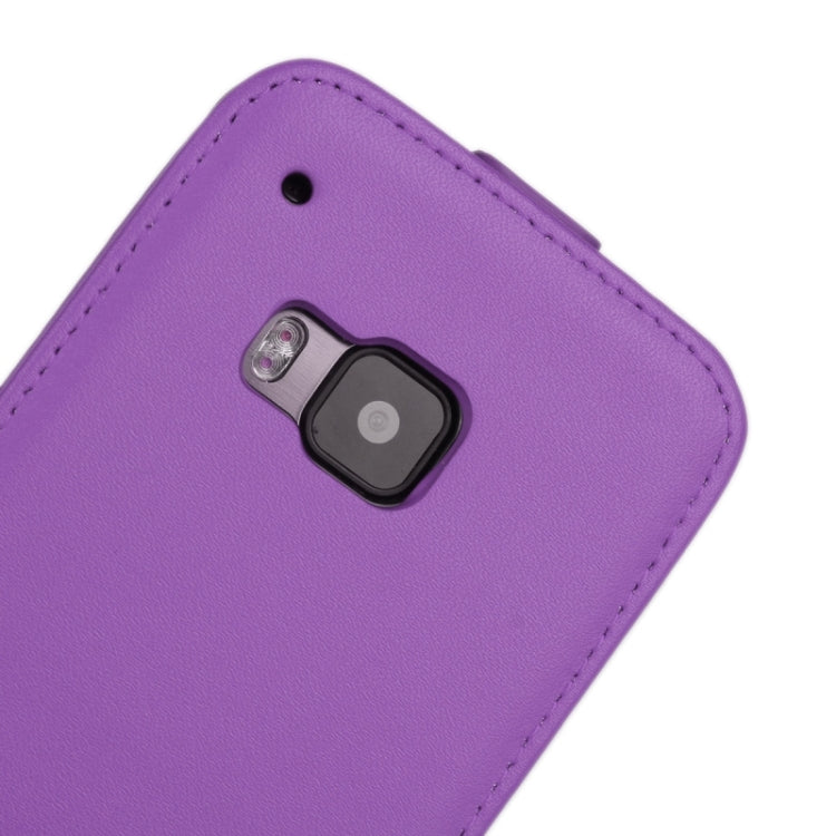 Vertical Flip Genuine Split Leather Case for HTC One M9