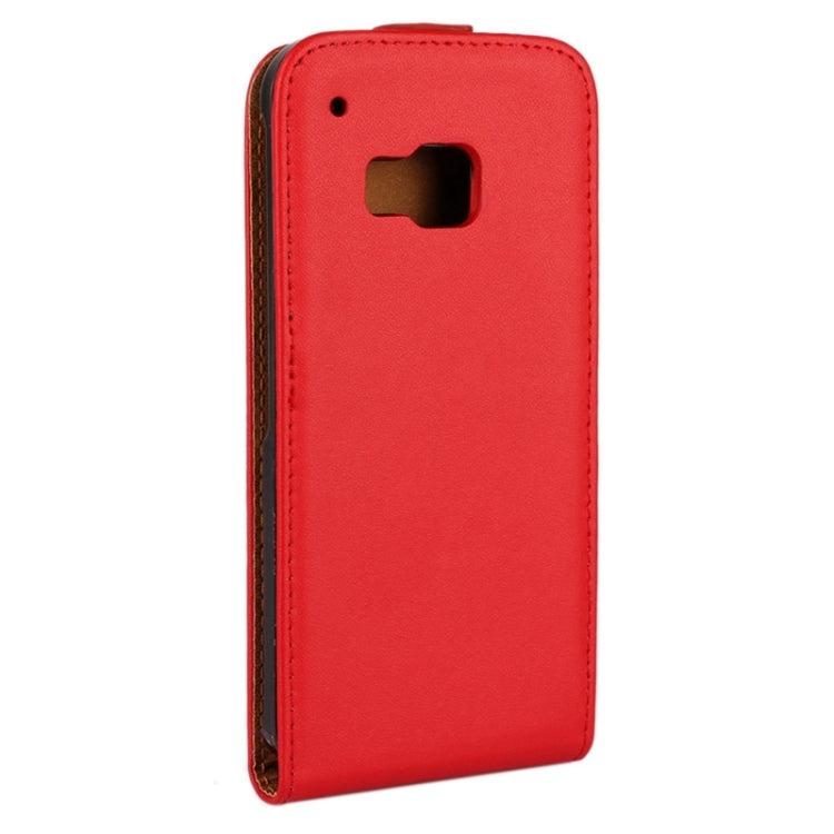 Vertical Flip Genuine Split Leather Case for HTC One M9