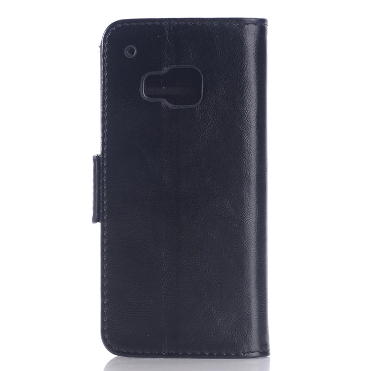 Oil Skin Texture Leather Case with Holder & Card Slots & Wallet for HTC One M9