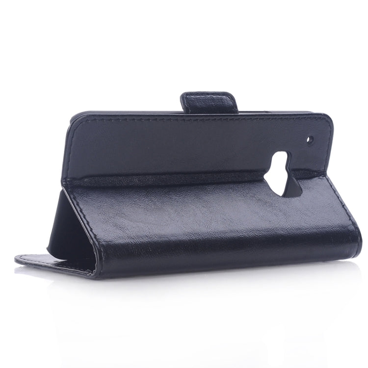 Oil Skin Texture Leather Case with Holder & Card Slots & Wallet for HTC One M9