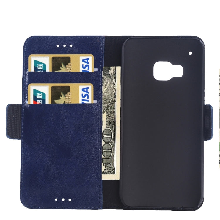 Oil Skin Texture Leather Case with Holder & Card Slots & Wallet for HTC One M9
