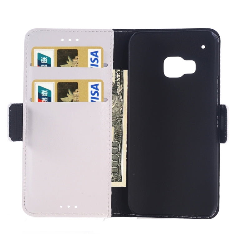 Oil Skin Texture Leather Case with Holder & Card Slots & Wallet for HTC One M9