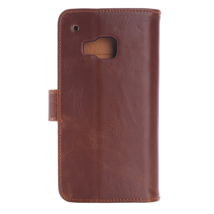 Horizontal Flip Magnetic Buckle Leather Case with Holder & Card Slots & Wallet for HTC One M9