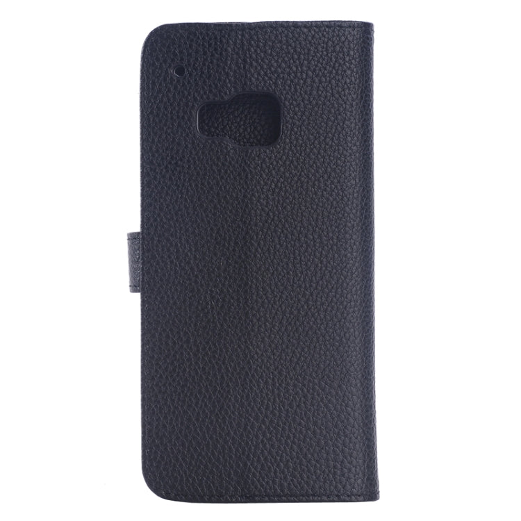 Litchi Texture Horizontal Flip Magnetic Buckle Leather Case with Card Slots & Holder for HTC One M9