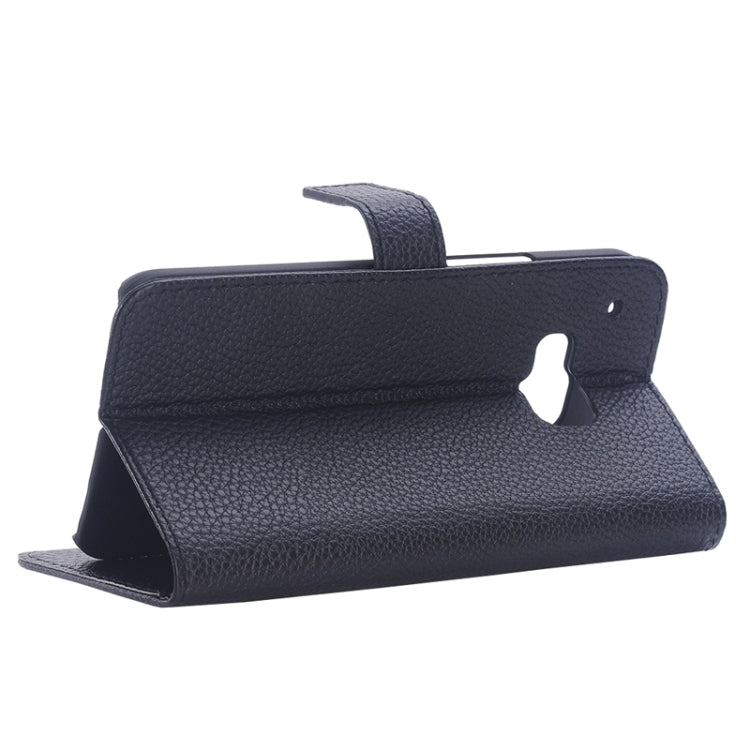 Litchi Texture Horizontal Flip Magnetic Buckle Leather Case with Card Slots & Holder for HTC One M9