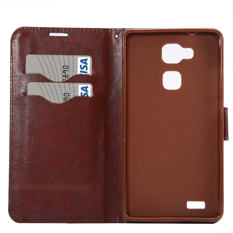 Floral Cloth Magnetic Snap Flip Leather Case with Holder and Card Slots for Huawei Ascend Mate 7 / MT7