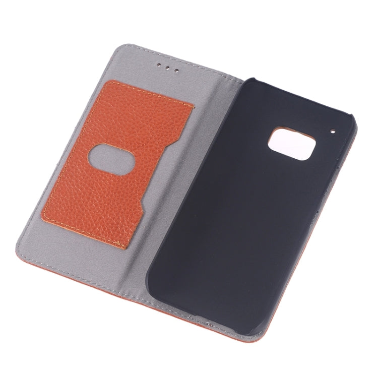 Litchi Texture Horizontal Flip Genuine Leather Case with Card Slot for HTC One M9