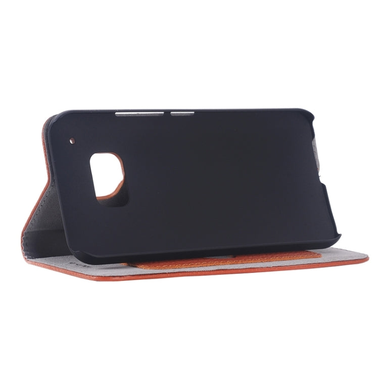 Litchi Texture Horizontal Flip Genuine Leather Case with Card Slot for HTC One M9