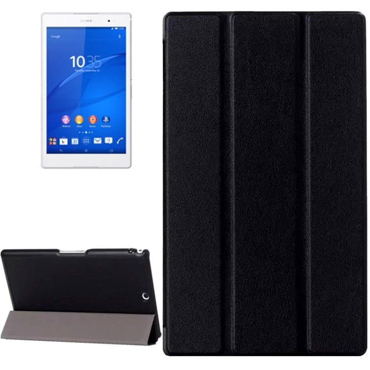 Karst Texture Leather Case with Holder & Sleep Function for Sony Xperia Tablet Z3 Compact