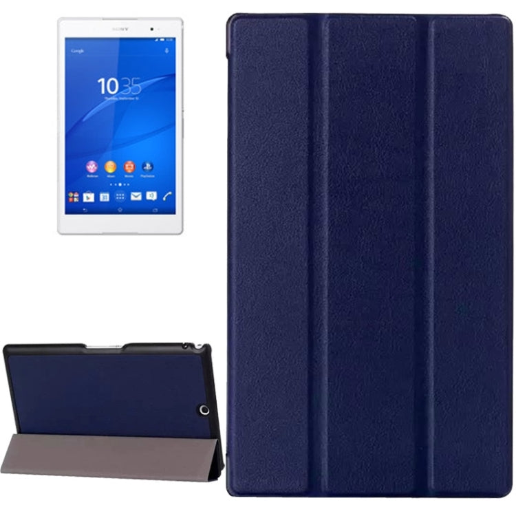 Karst Texture Leather Case with Holder & Sleep Function for Sony Xperia Tablet Z3 Compact