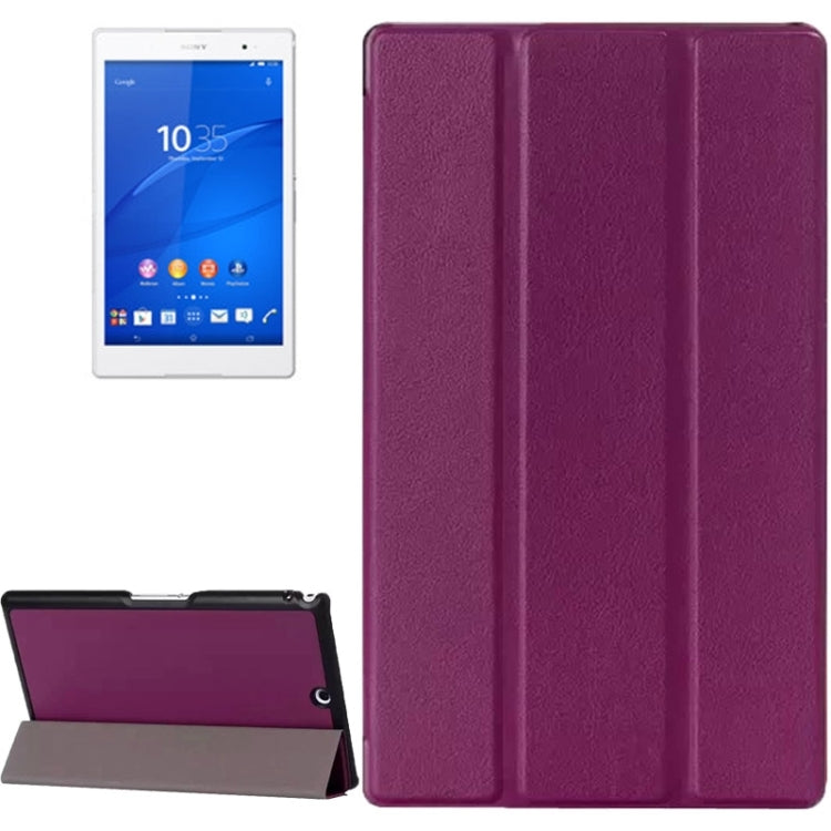 Karst Texture Leather Case with Holder & Sleep Function for Sony Xperia Tablet Z3 Compact
