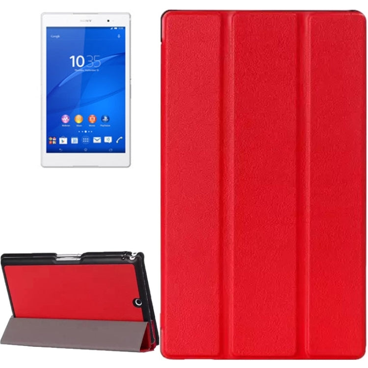 Karst Texture Leather Case with Holder & Sleep Function for Sony Xperia Tablet Z3 Compact