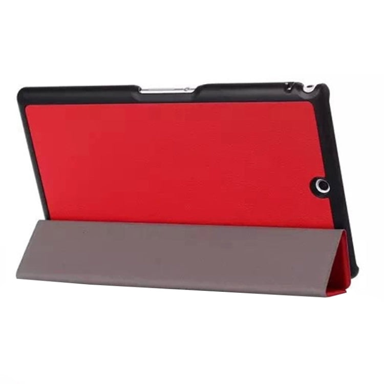 Karst Texture Leather Case with Holder & Sleep Function for Sony Xperia Tablet Z3 Compact