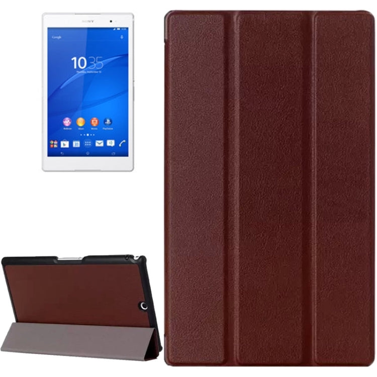 Karst Texture Leather Case with Holder & Sleep Function for Sony Xperia Tablet Z3 Compact