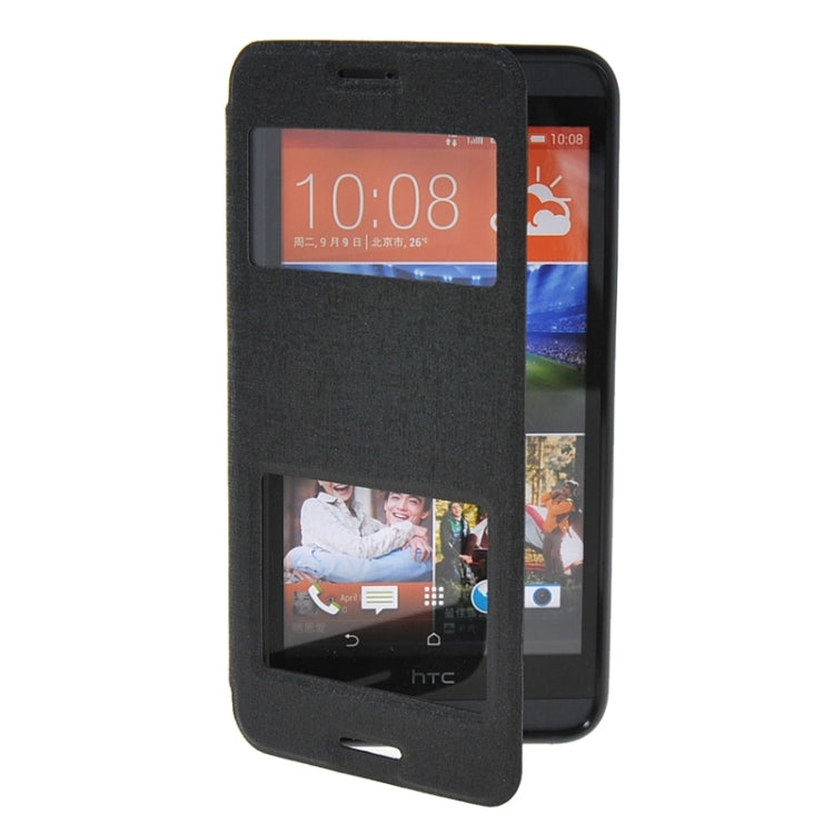 Horizontal Flip Leather Case with Call Display ID & Holder for HTC Desire 820 / 820s