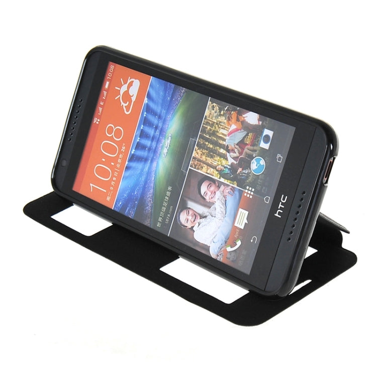Horizontal Flip Leather Case with Call Display ID & Holder for HTC Desire 820 / 820s