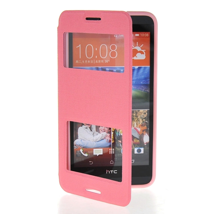 Horizontal Flip Leather Case with Call Display ID & Holder for HTC Desire 820 / 820s