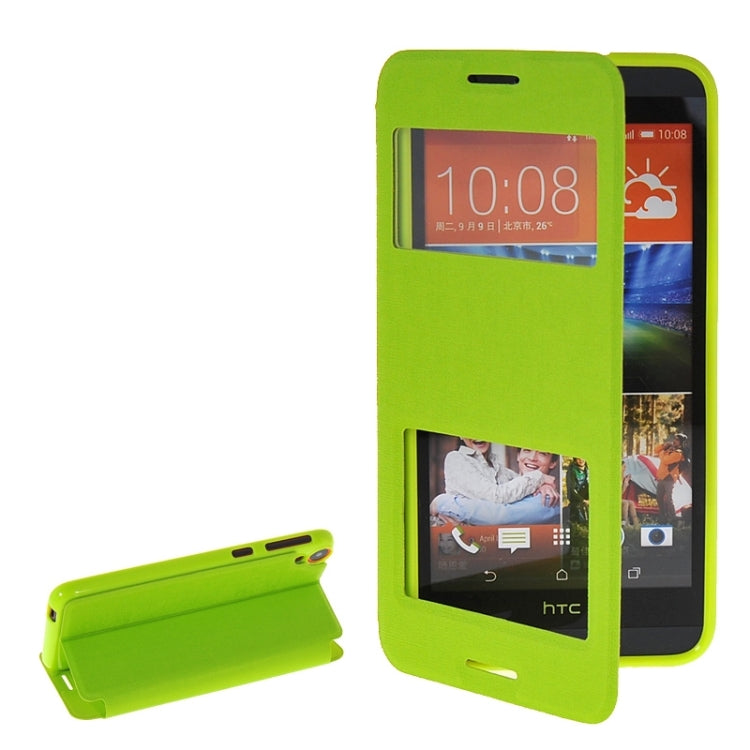 Horizontal Flip Leather Case with Call Display ID & Holder for HTC Desire 820 / 820s