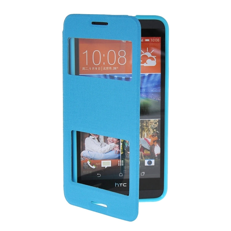 Horizontal Flip Leather Case with Call Display ID & Holder for HTC Desire 820 / 820s
