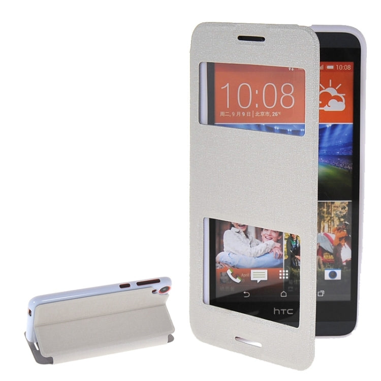 Horizontal Flip Leather Case with Call Display ID & Holder for HTC Desire 820 / 820s