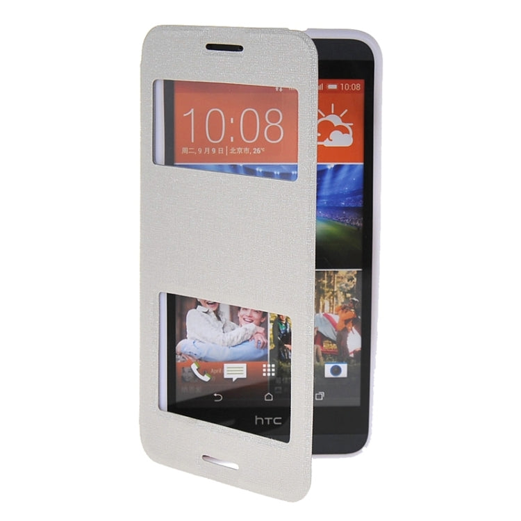 Horizontal Flip Leather Case with Call Display ID & Holder for HTC Desire 820 / 820s