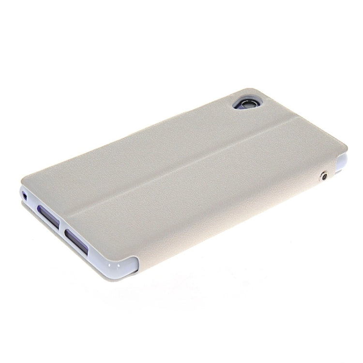 Magnetic Snap Flip Leather Case with Holder & Windows for Sony Xperia Z1 / L39H