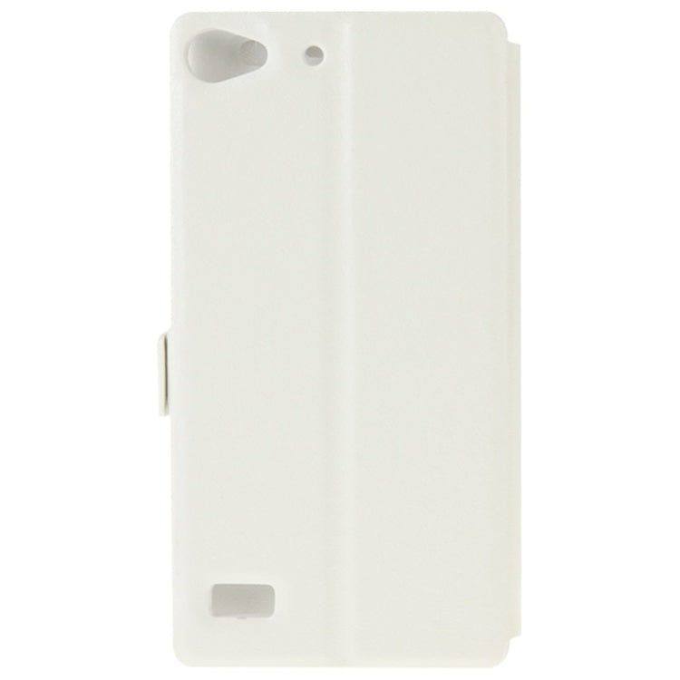 Silk Texture Horizontal Flip Leather Case with Call Display ID & Holder for Lenovo Vibe X2