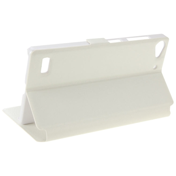 Silk Texture Horizontal Flip Leather Case with Call Display ID & Holder for Lenovo Vibe X2