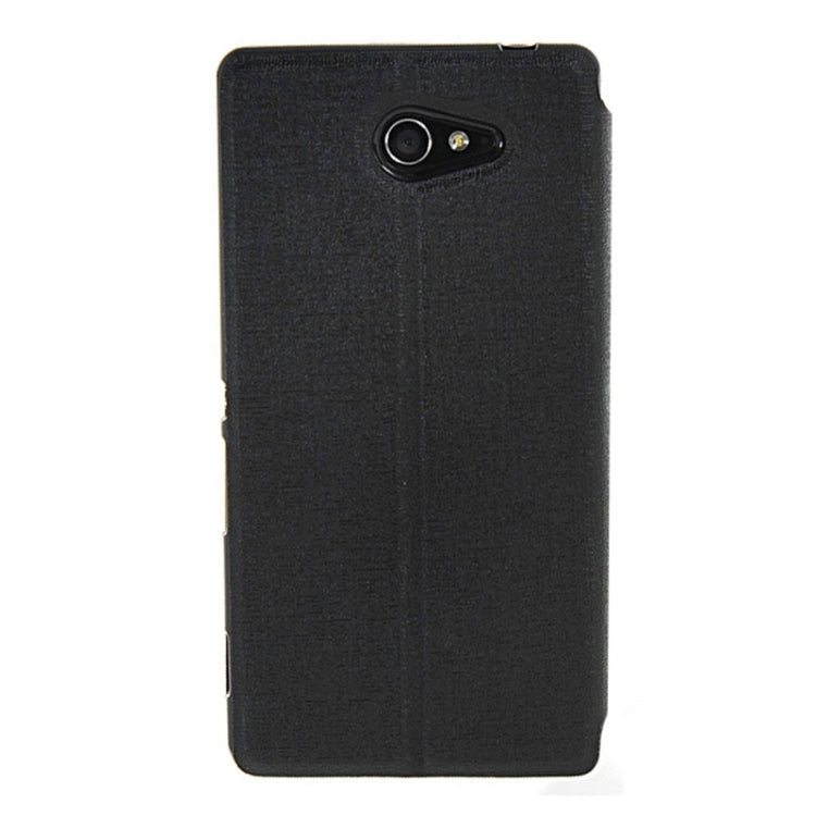 Oracle Texture Flip Leather Case with Holder & Caller ID Window for Sony Xperia M2
